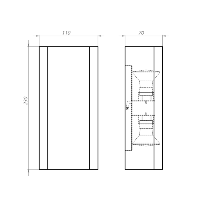 Настінний світильник  Solen Графіт (LM101)
