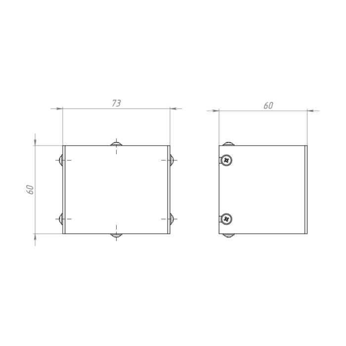 Настінний світильник  2Qube Графіт (LM115)