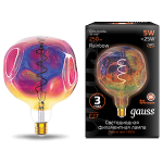 Лампа Gauss Filament G150 5W 250lm 1800К Е27 rainbow LED