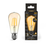 Лампа Gauss LED Filament ST64 dimmable E27 6W Golden 550lm 2400К