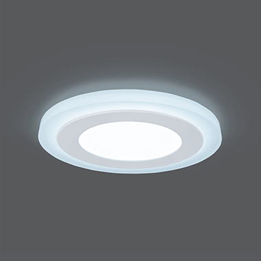 Світильник Gauss Backlight BL117 Кругл. 6+3W, LED 4000K, 540лм,145х31мм, Ø120