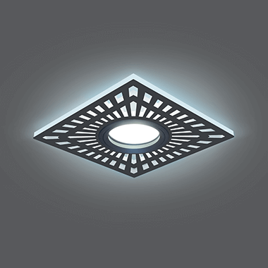 Світильник Gauss Backlight BL126 Квадрат. чорний, Gu5.3, 3W, LED 4000K