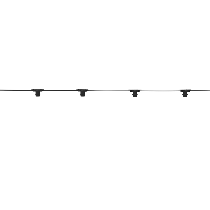 Гірлянда світлодіодна "Белт Лайт" Gauss серія Holiday для змінних ламп Е27,10 ламп, 8 м, IP65, чорна