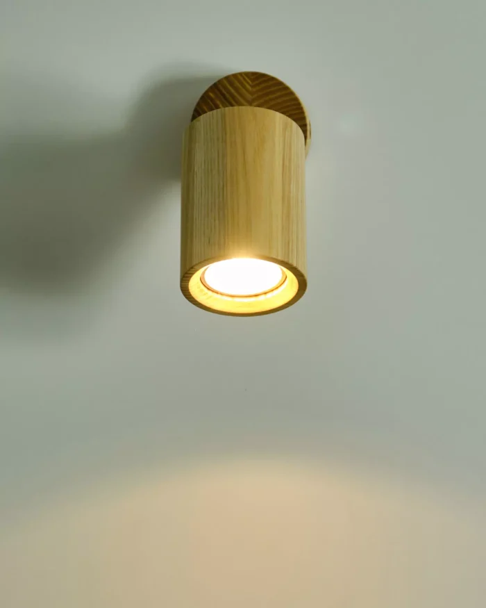 Настінно-стельовий світильник  ITERNA Arendal, 1XGU10, світлий ясен (LW031)
